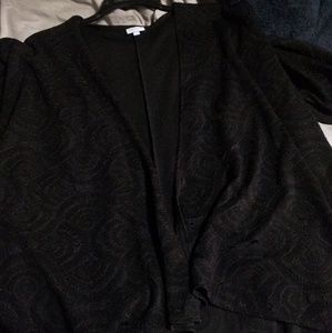 Solid black LuLaRoe Lindsay